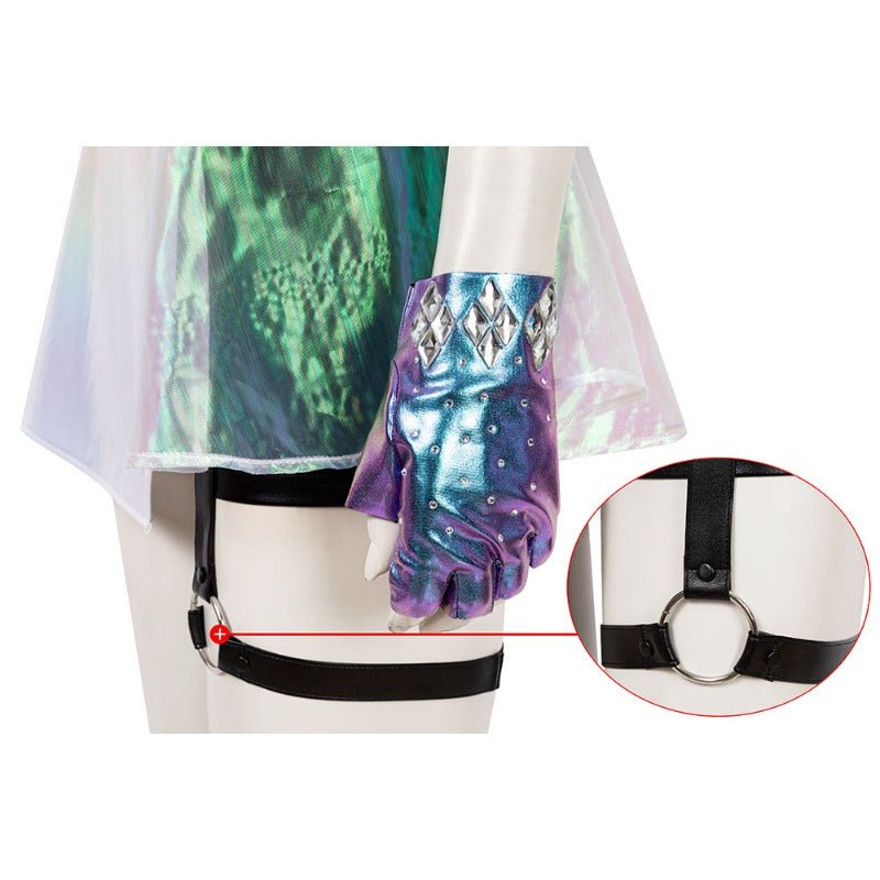 Fantasia de Cosplay Ahri K/DA ALL OUT para Mulheres - Traje de Raposa de Nove Caudas Anime - Estrela Cosplay