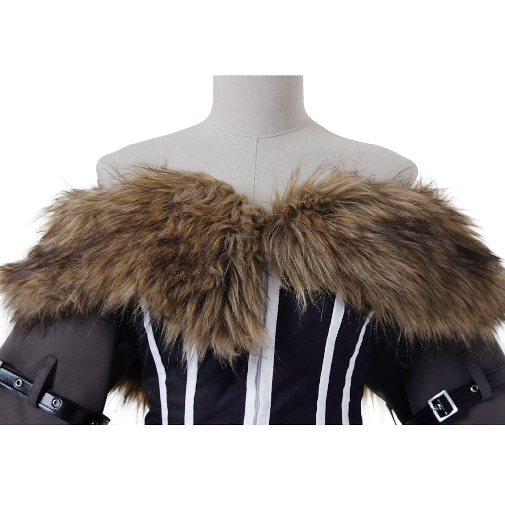 Traje de Cosplay FFX Lulu | Roupa Feminina de Maga Negra com Acessórios | Final Fantasy - Estrela Cosplay
