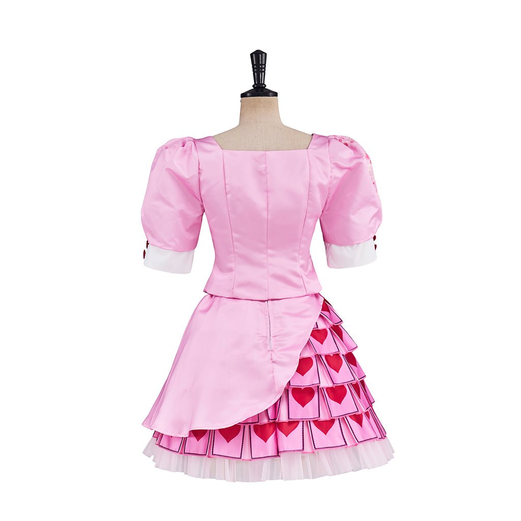 Vestido de Cosplay D-Descendentes 4 Vermelho – Fantasia de Princesa para Halloween e Carnaval - Estrela Cosplay
