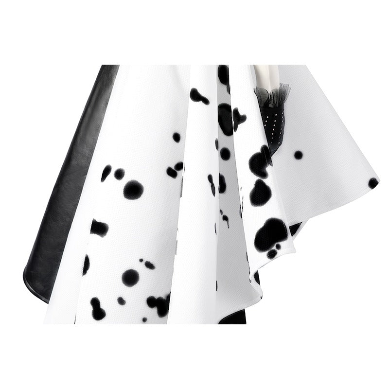 Casaco de Cosplay Cruella De Vil - Traje Estiloso Inspirado em Vilão para Halloween e Festas - Estrela Cosplay