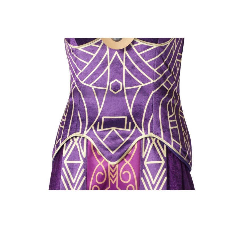 Fantasia de Cosplay Vestido Real Ramonda Pantera Negra para Halloween e Eventos - Estrela Cosplay