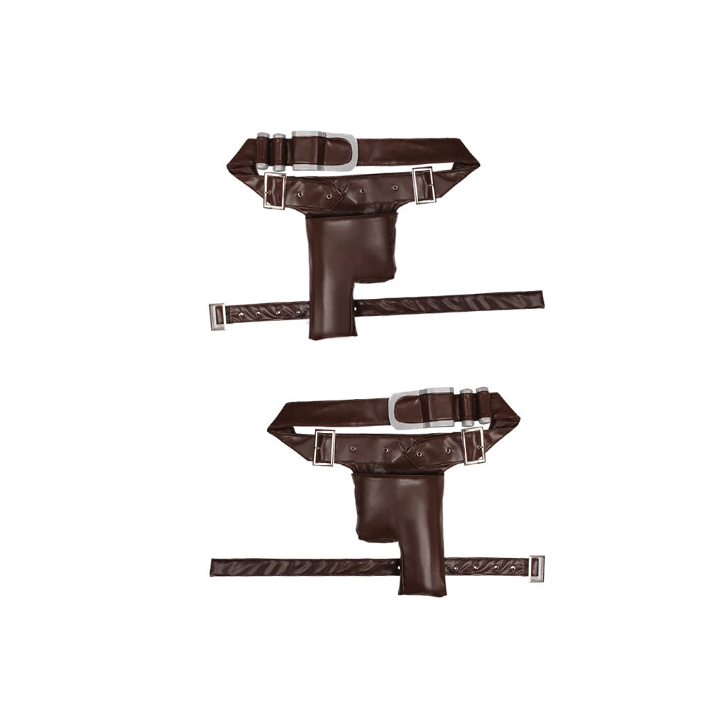 Traje de Cosplay de Aurra Sing para Mulheres - Macacão Vermelho com Cinto Conjunto Completo - Estrela Cosplay