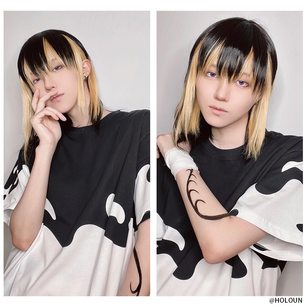 Camiseta de Cosplay Anime Tóquio Ran Haitani Rindo Haitani Irmãos Algodão Primavera Verão Casual Presente - Estrela Cosplay