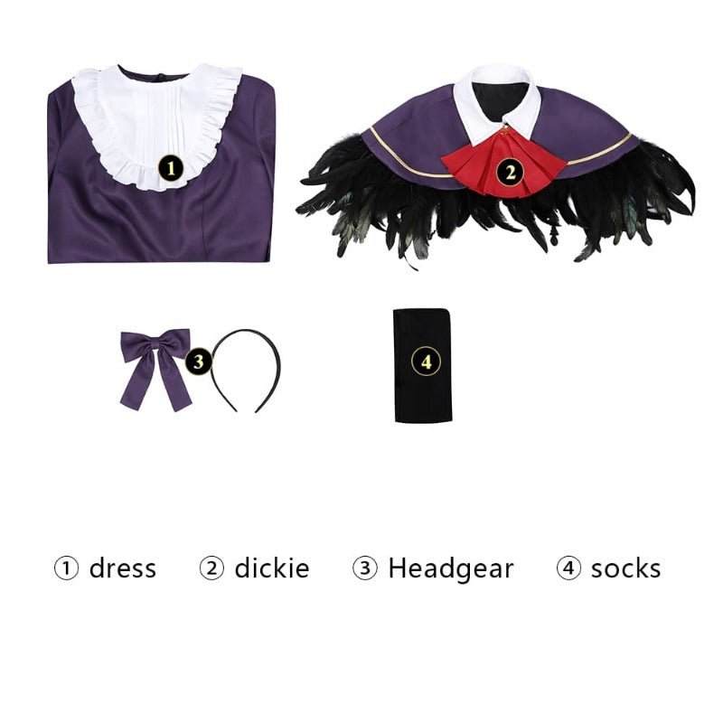 Fantasia de Cosplay Akemi Homura Puella Magi Madoka Magica Vestido para Mulheres - Estrela Cosplay