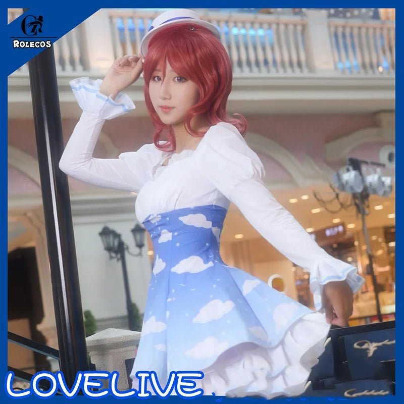 Fantasia Cosplay Lovelive Sky - Maki, Rin, Nico, Umi - Love Live Eli, Kotori, Hanayo, Nozomi - Vestido Lolita - Estrela Cosplay