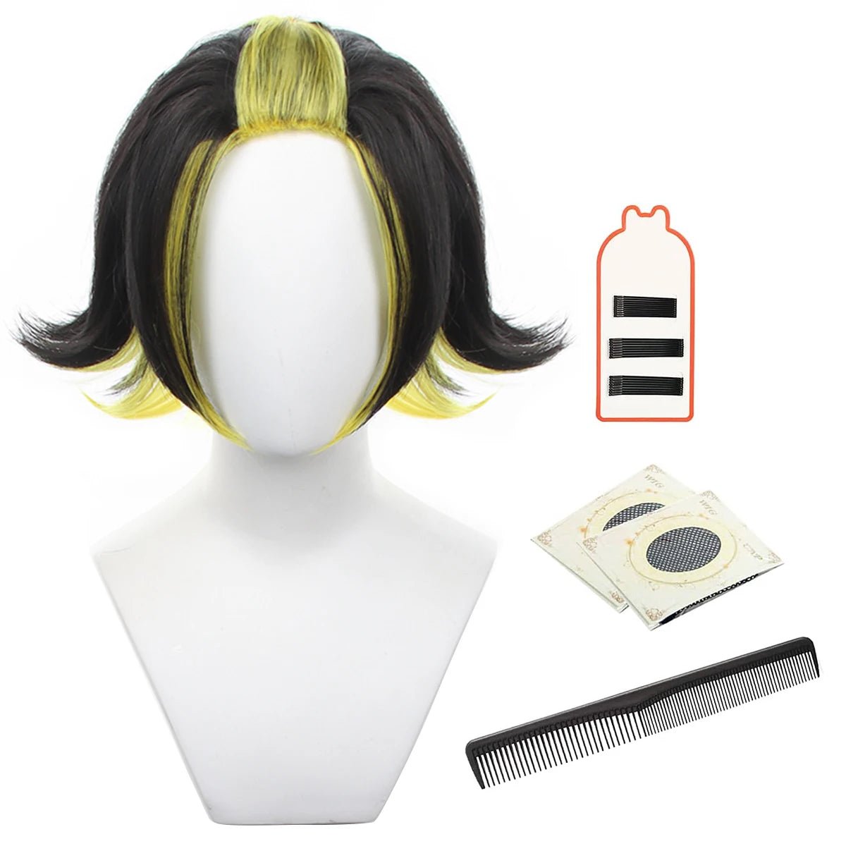 Peruca Cosplay Bachira Blue Lock Jogador de Futebol Rosa Rede Fibra Sintética Tamanho Ajustável Resistente ao Calor Halloween - Estrela Cosplay