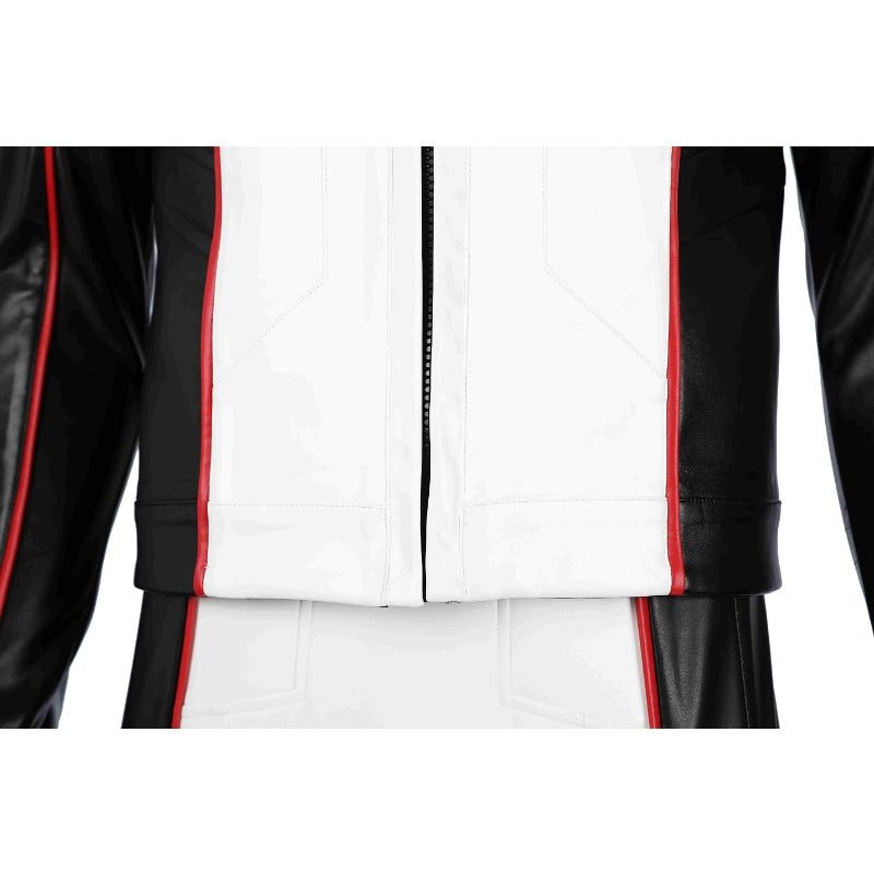 Fantasia de Mister Terrific Michael Holt - Traje de Couro Branco para Halloween - Estrela Cosplay