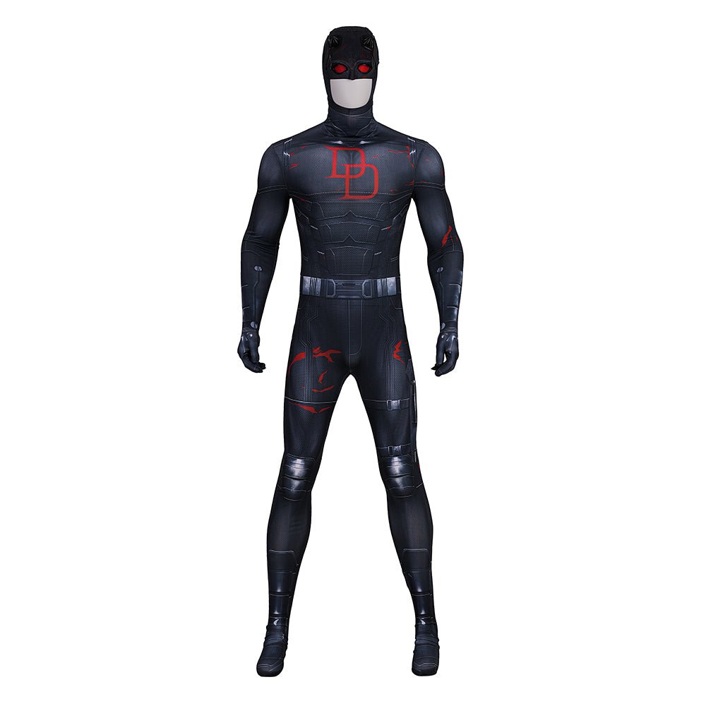 Traje de Daredevil: Reborn Temporada 2 - Bodysuit Preto para Cosplay - Estrela Cosplay