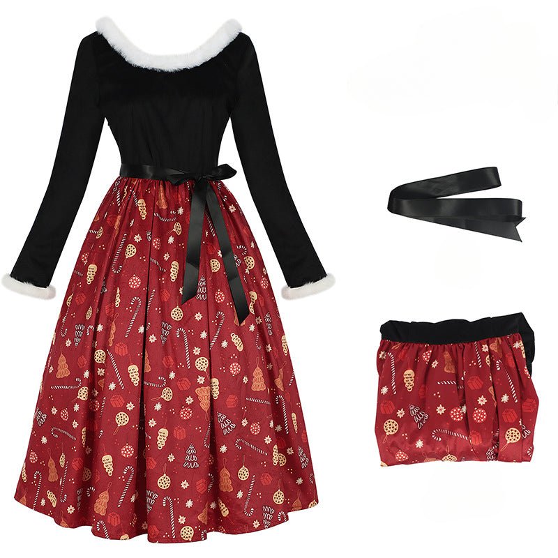 Vestido de Cosplay Temático de Natal para Combinar em Família - Estrela Cosplay