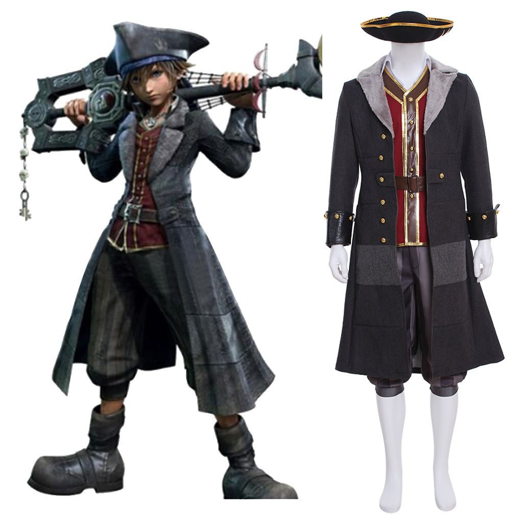 Fantasia de Cosplay Sora de Kingdom Hearts – Conjunto Completo com Chapéu – Série de Cosplay de Jogo - Estrela Cosplay