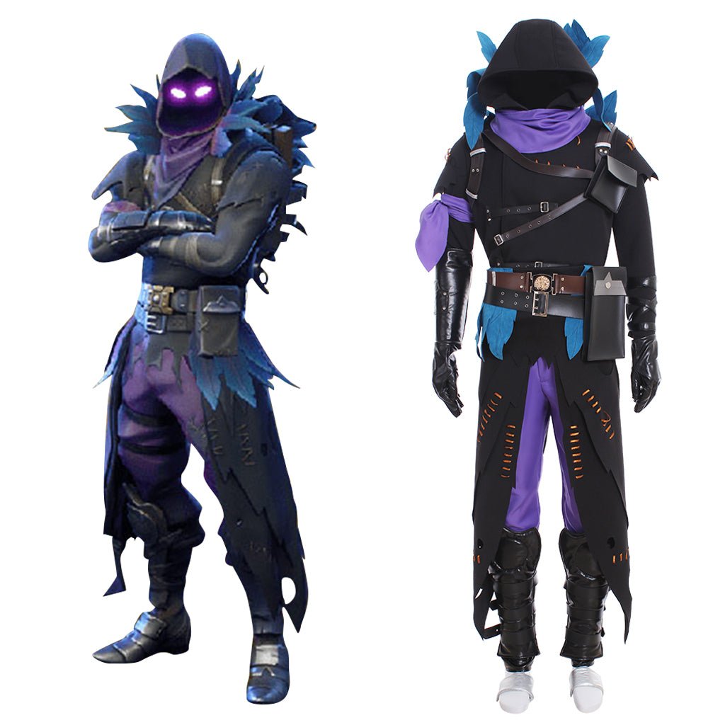 Fantasia de Cosplay Corvo Demônio para Homens - Conjunto Completo de Uniforme com Capuz | Série de Cosplay de Jogo - Estrela Cosplay