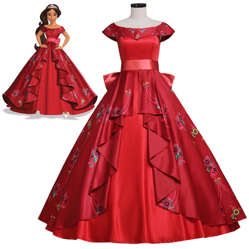 Vestido de Cosplay da Princesa Elena de Avalor | Traje para Mulheres Adultas para Halloween e Eventos Disney - Estrela Cosplay