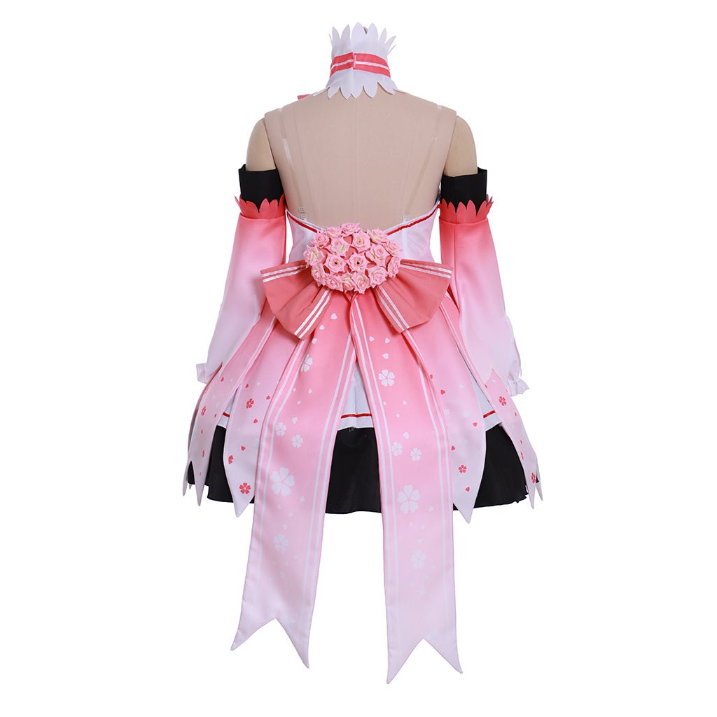 Vestido Rosa de Cosplay Sakura Miku Hatsune Miku Vocaloid - Estrela Cosplay