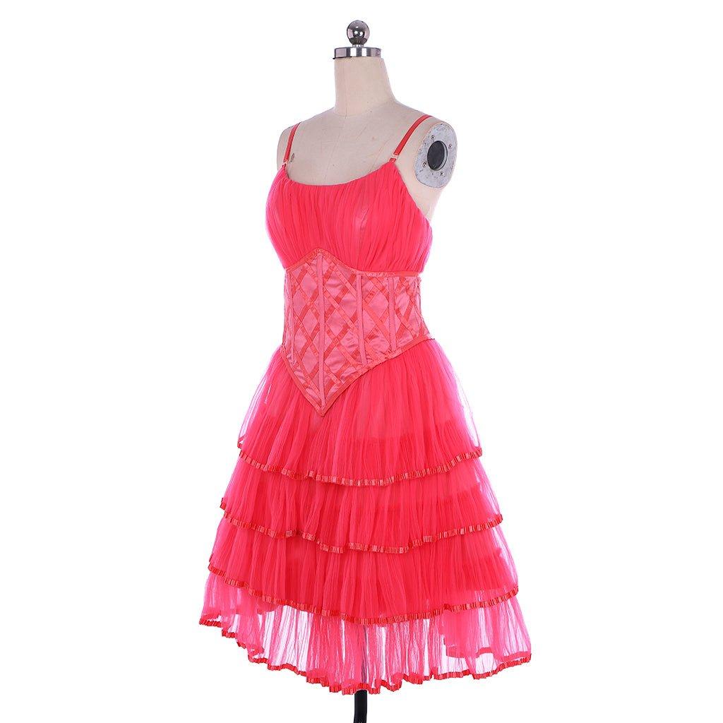 Vestido de Cosplay Glinda A Boa Feiticeira Rosa de Tule e Renda - Estrela Cosplay