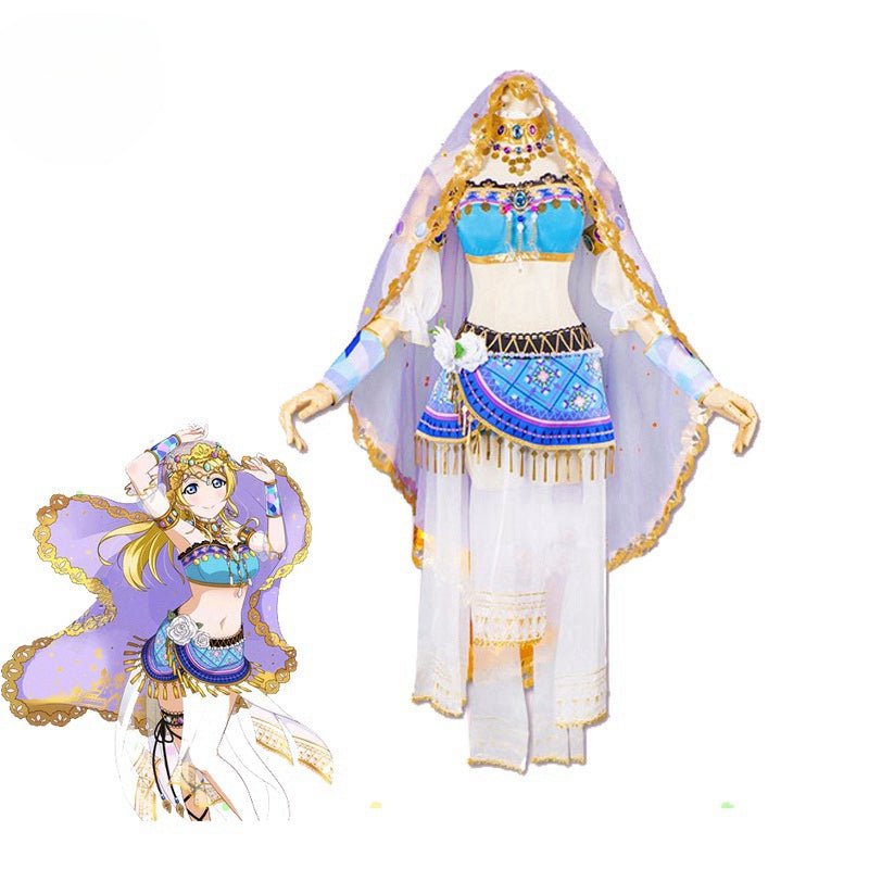 Fantasia Cosplay de Todos os Personagens de Anime Love Live - Dançarinas Lovelive Kousaka Honoka Minami - Estrela Cosplay