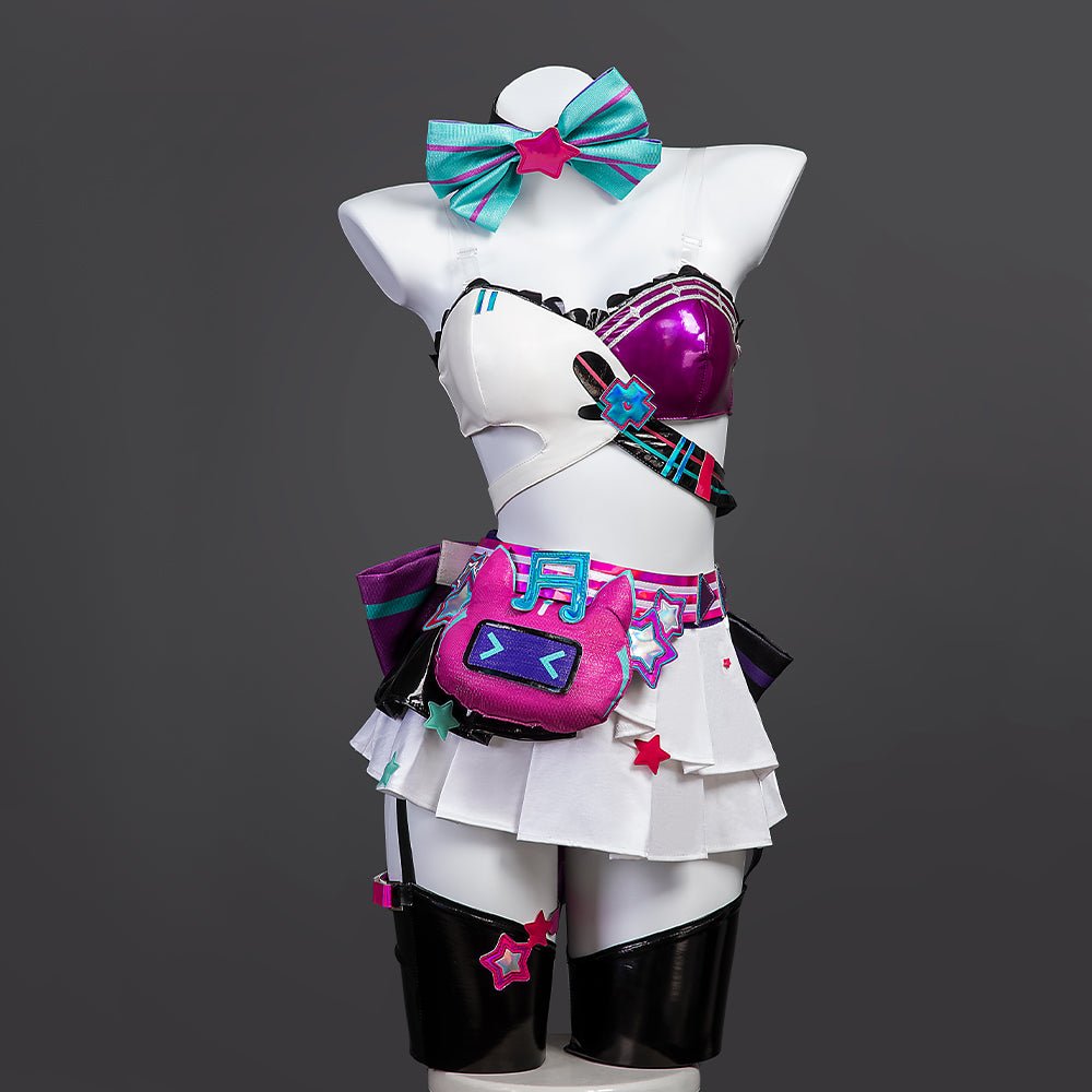 Fantasia de Cosplay Muse Dash Miku Rin Len | Uniforme Anime Halloween Tamanho Plus - Estrela Cosplay