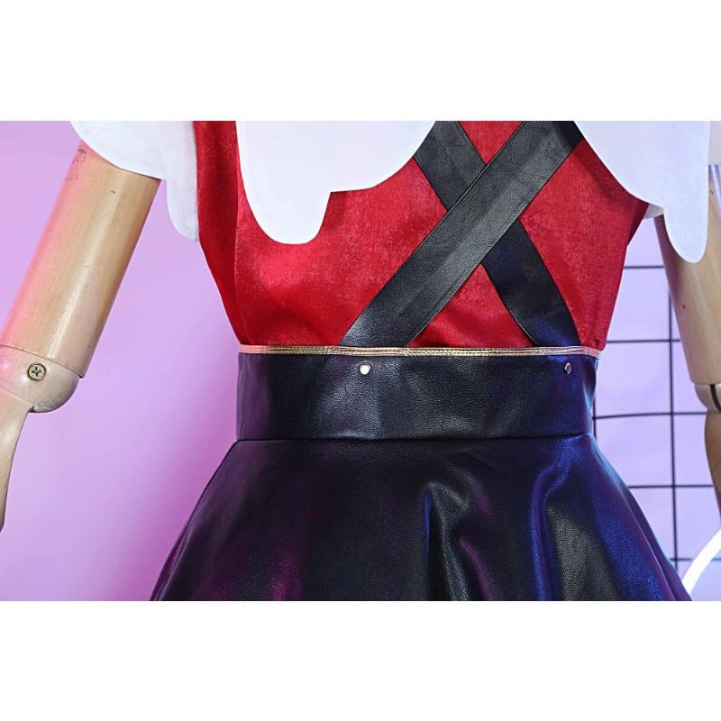 Fantasia Cosplay Needy Girl Overdose - Abyss KAngel Saia de Couro Sintético Preto - Estrela Cosplay