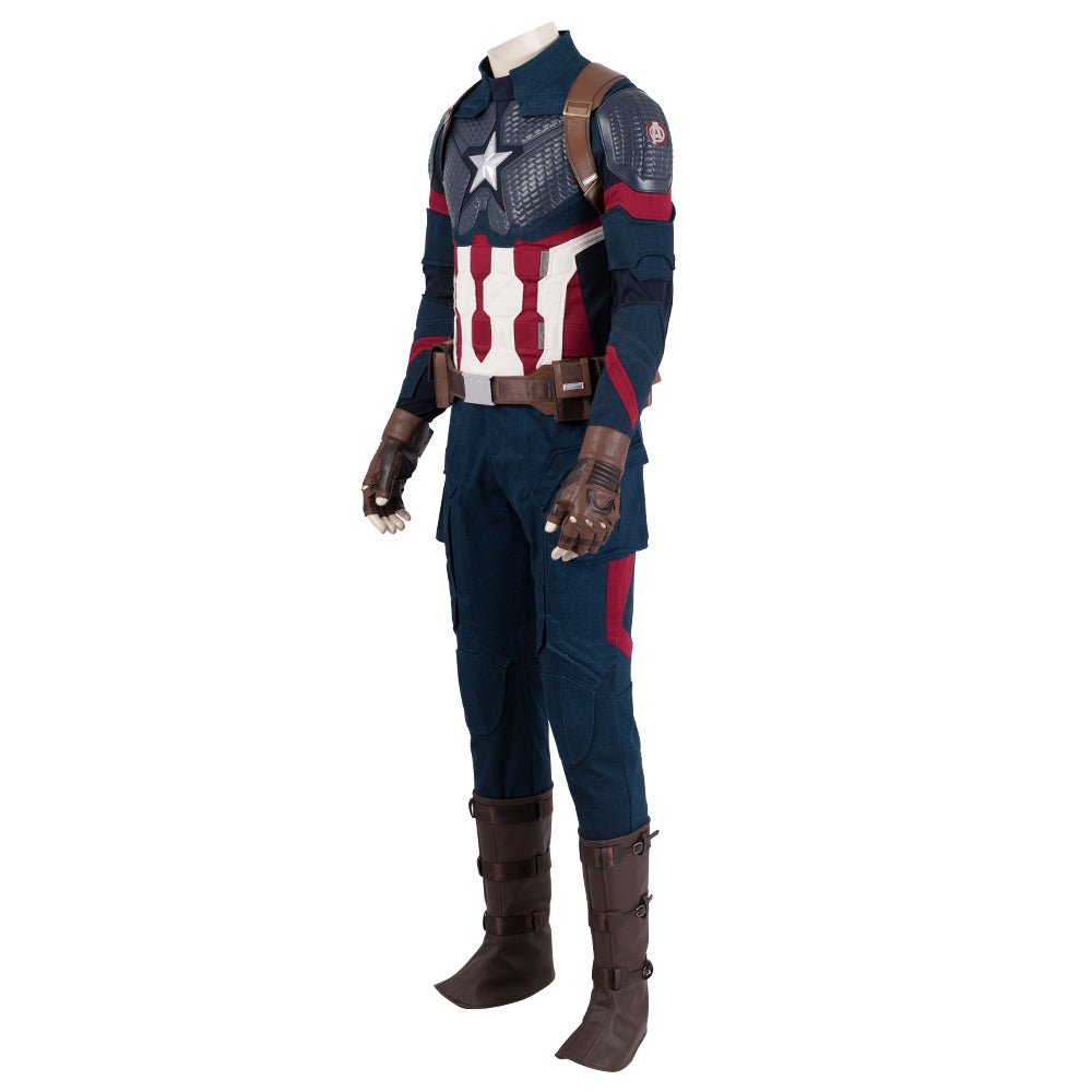 Fantasia de Cosplay do Capitão América - Avengers: Endgame - Réplica Premium do Filme - Estrela Cosplay
