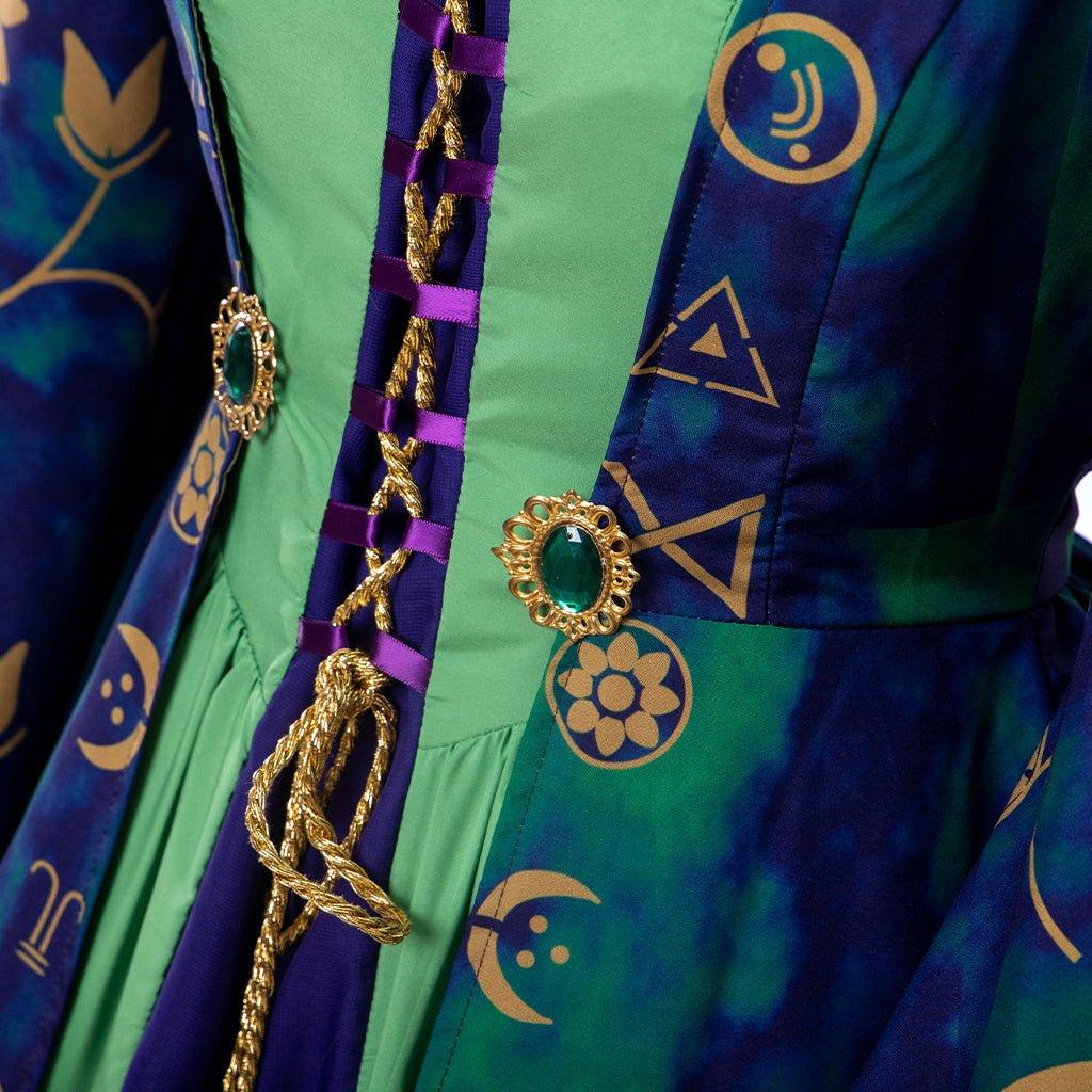 Fantasia de Cosplay de Winifred Sanderson para Mulheres | Roupa de Bruxa Verde para Halloween - Estrela Cosplay