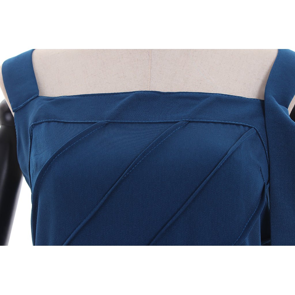 Vestido Casaco Azul para Mulheres Adultas - Fantasia para Carnaval, Halloween e Festas Temáticas - Estrela Cosplay