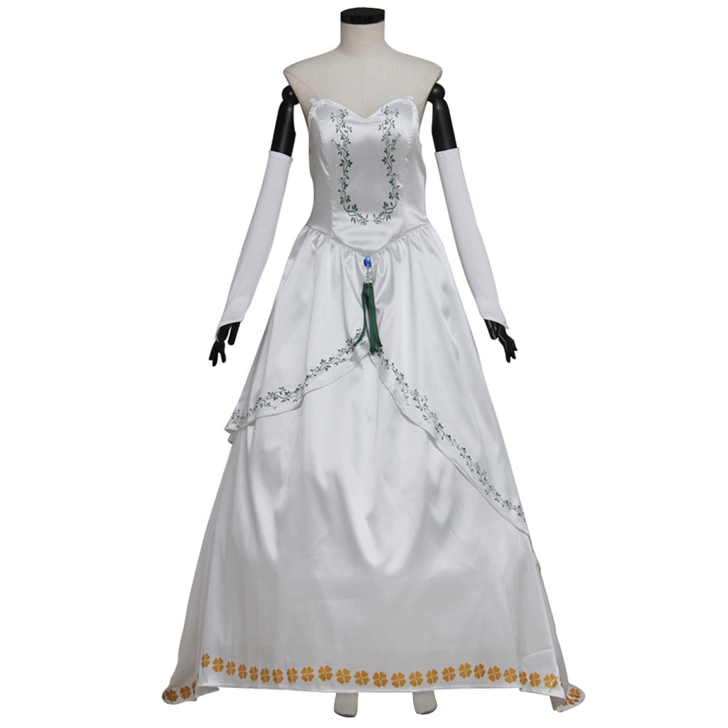 Fantasia de Princesa Garnet de Final Fantasy IX – Vestido de Noiva Branco para Mulheres Adultas - Estrela Cosplay
