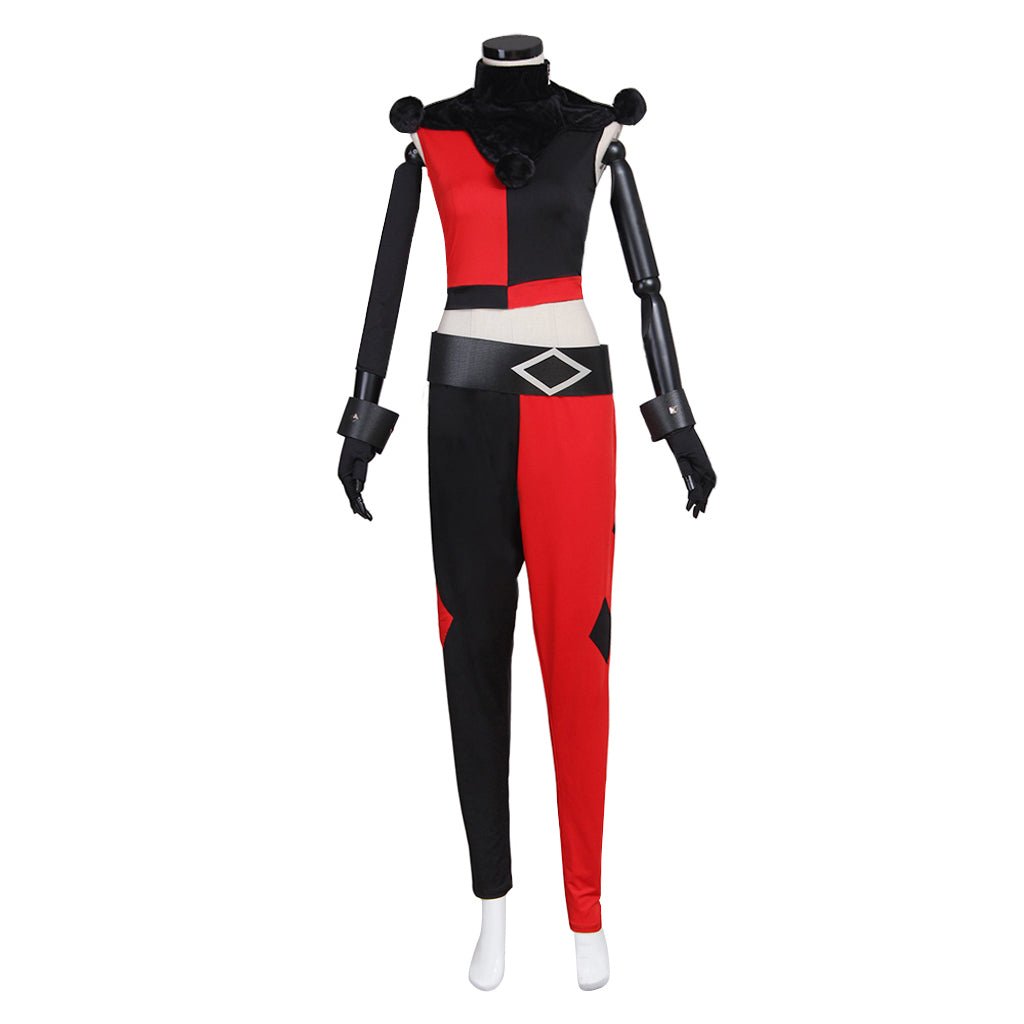 Fantasia de Palhaça Quinzel para Menina – Traje Divertido para Halloween, Carnaval e Cosplay - Estrela Cosplay