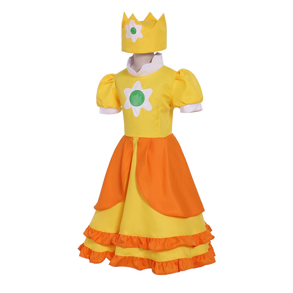 Fantasia de Princesa Daisy para Meninas - Vestido Lolita Fofo para Festas e Cosplay - Estrela Cosplay