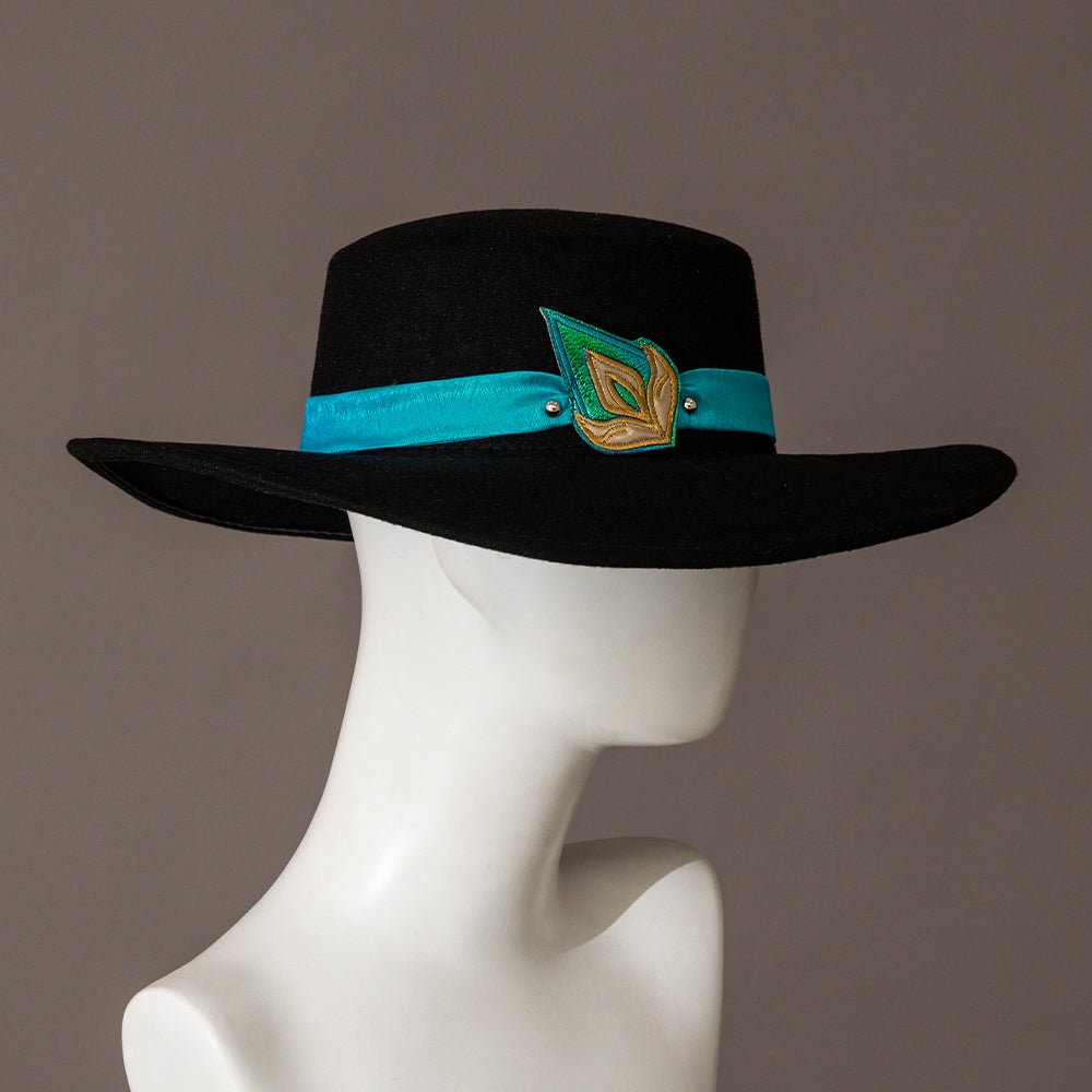 Conjunto de Peruca e Brincos Aventurine Honkai Star Rail | Acessórios de Cosplay para Homens - Estrela Cosplay