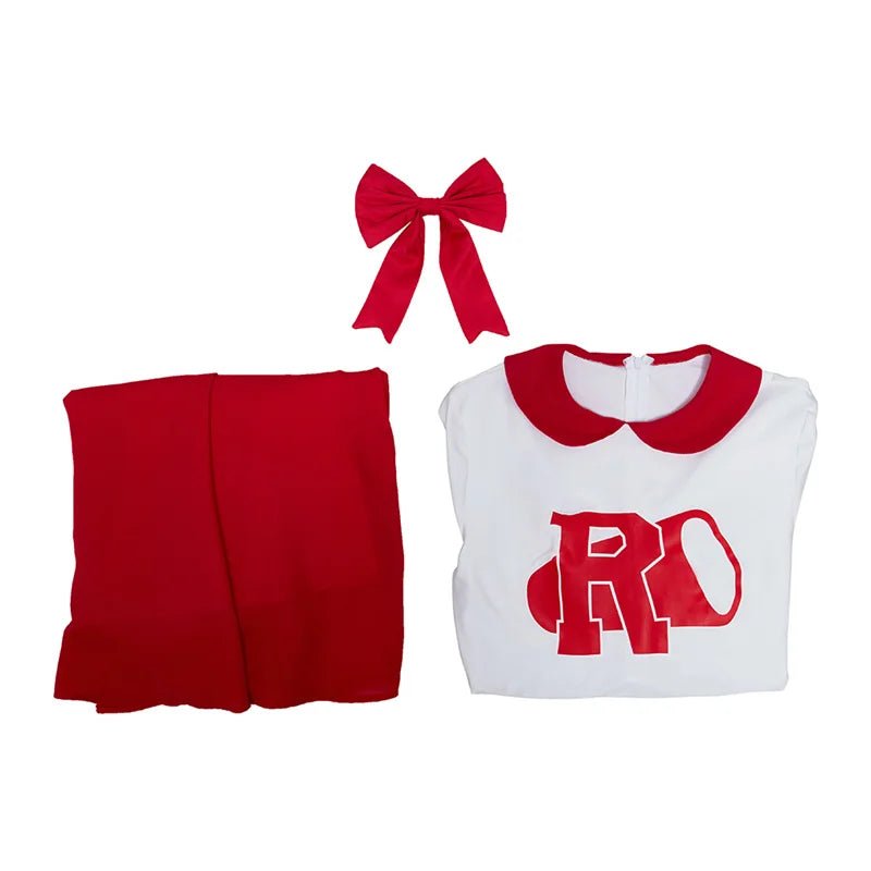 Grease: Ascensão das Pink Ladies - Fantasia de Cheerleader de Rydell High para Mulheres - Traje Retro de Halloween - Estrela Cosplay
