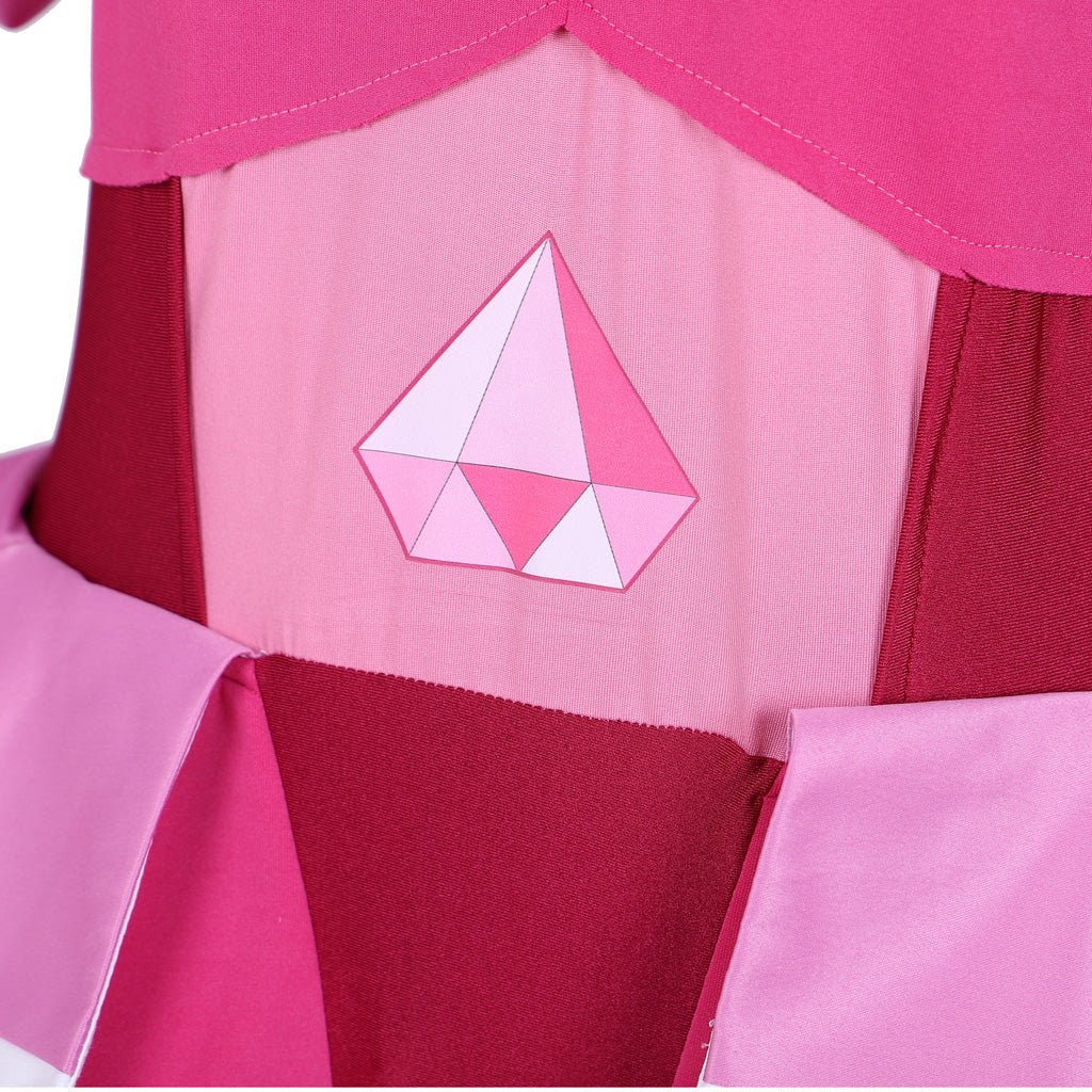 Fantasia de Cosplay Spinel Gem de Steven Universe - Conjunto Completo Vestido Rosa com Luvas e Meias - Estrela Cosplay