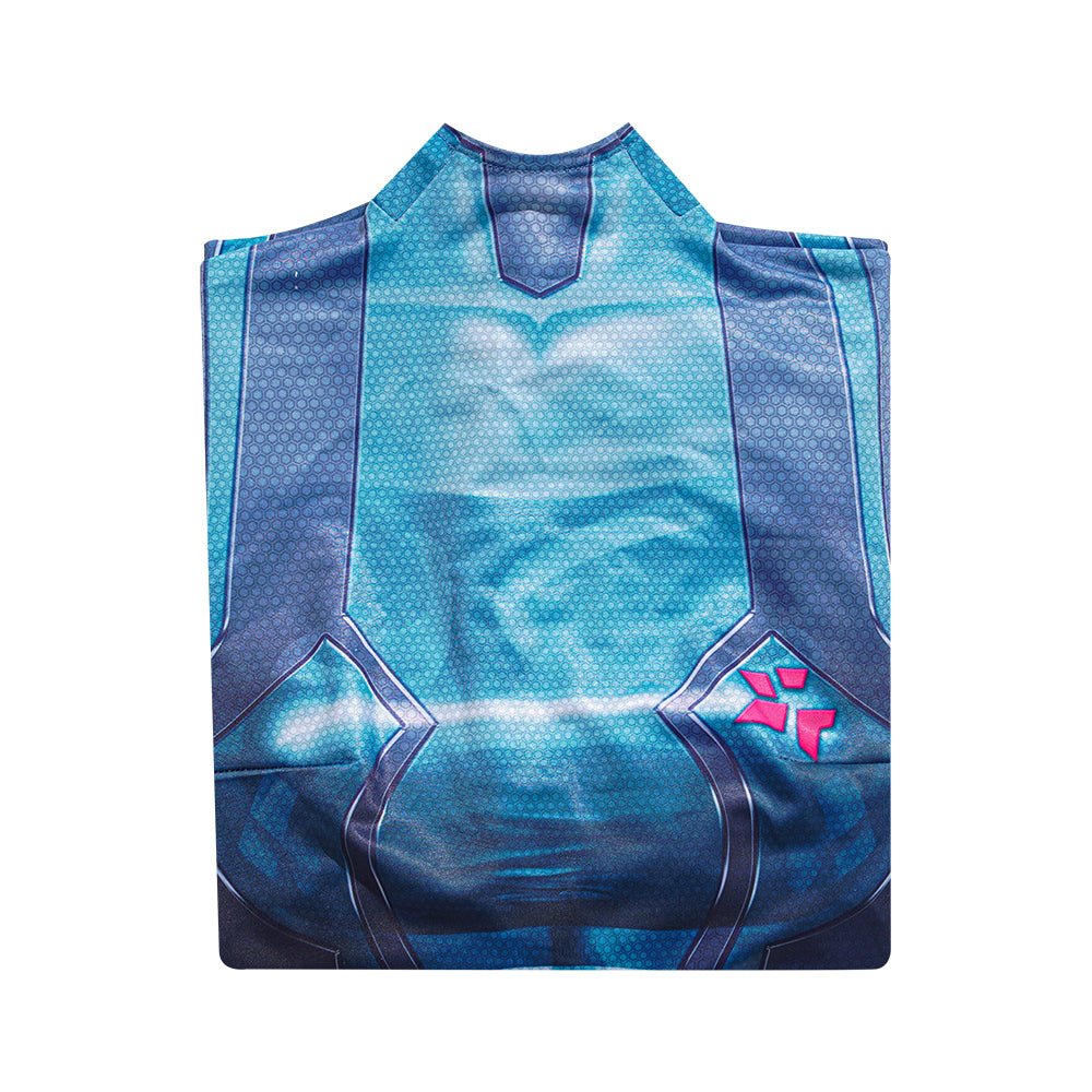 Traje de Cosplay Samus Aran Metroid Superheroi Bodysuit Spandex para Halloween - Estrela Cosplay