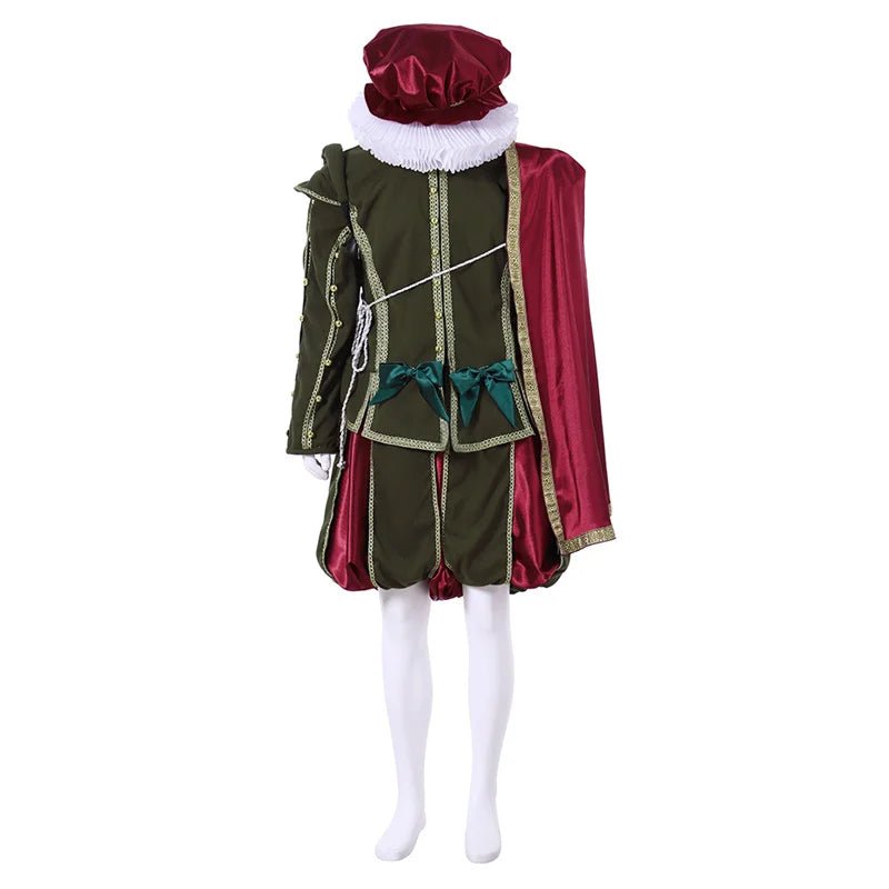 Traje de Cosplay Nobre Rei e Príncipe do Século 18 - Terno Azul Rococo Tudor para Homens | Série Medieval Estrela do Cosplay - Estrela Cosplay