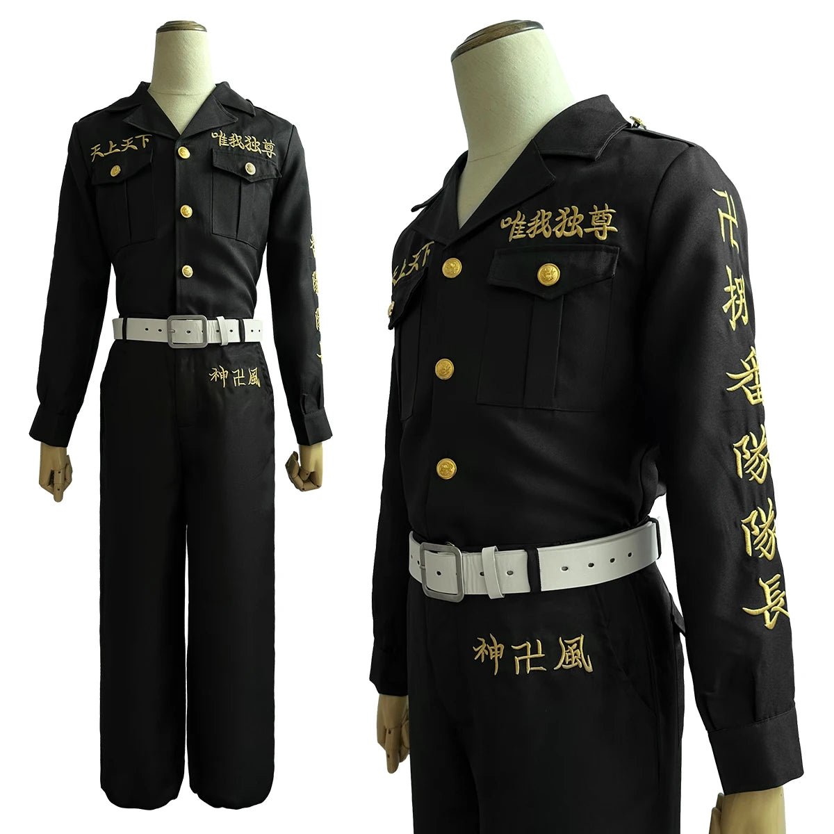 Fantasia Cosplay Izana Kurokawa Tokyo Revengers - 8º Capitão 1ª Geração Toman Uniforme de Ataque Especial com Bordado - Estrela Cosplay