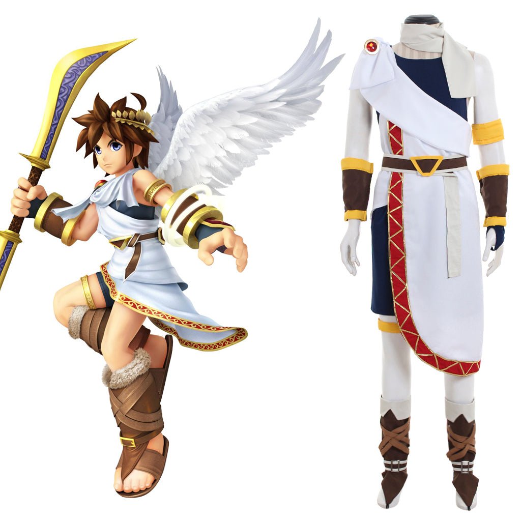 Kid Icarus: Uprising - Fantasia de Cosplay de Pit Anjo, Traje de Espelho de Palutena - Estrela Cosplay