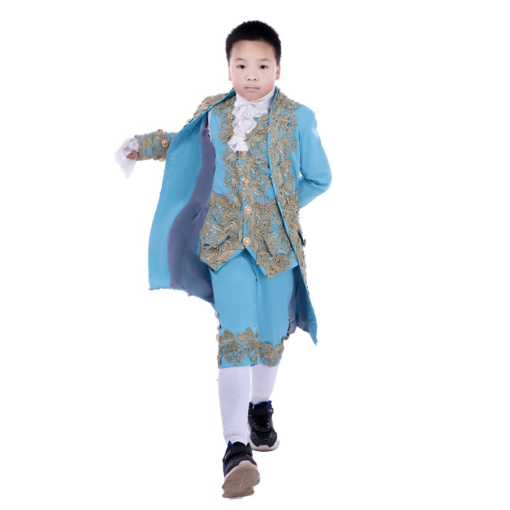 Traje Colonial do Século 18 para Meninos - Casaco Rococo Washington - Estrela Cosplay