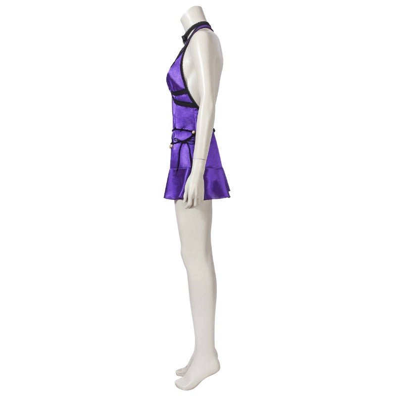 Vestido Roxo de Tifa Lockhart de Final Fantasy VII Remake para Cosplay - Estrela Cosplay