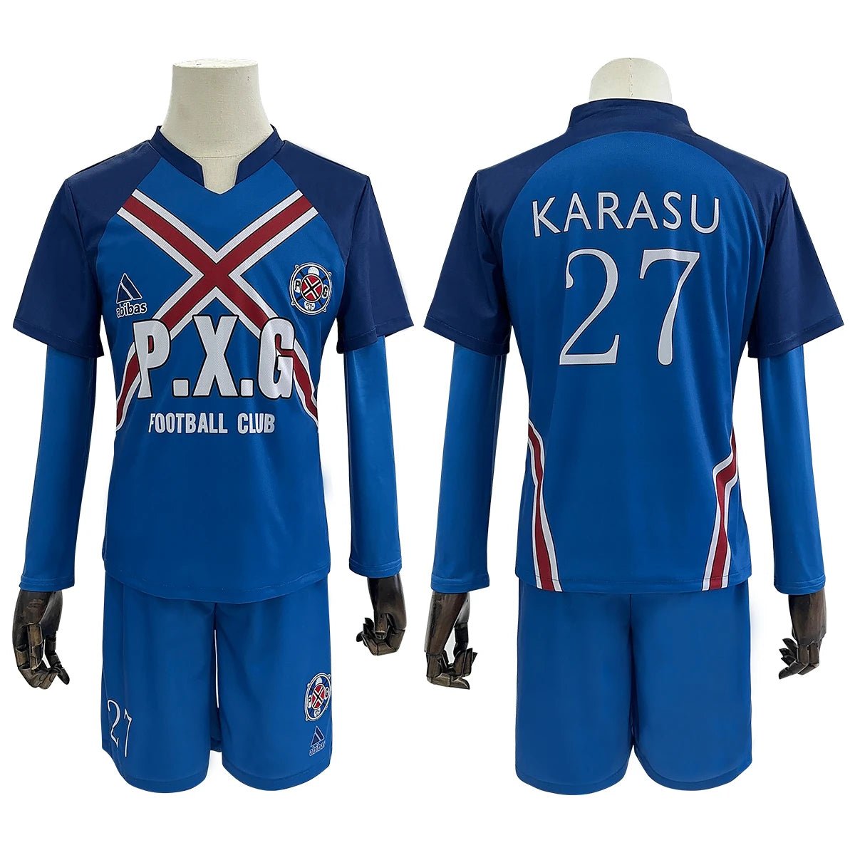 Fantasia de Cosplay de Karasu Tabito de Blue Lock - Camisa de Futebol P.X.G NO.27 Bordada - Estrela Cosplay