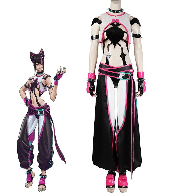 Fantasia Cosplay Juri Han - Uniforme de Combate para Mulheres - Estrela Cosplay