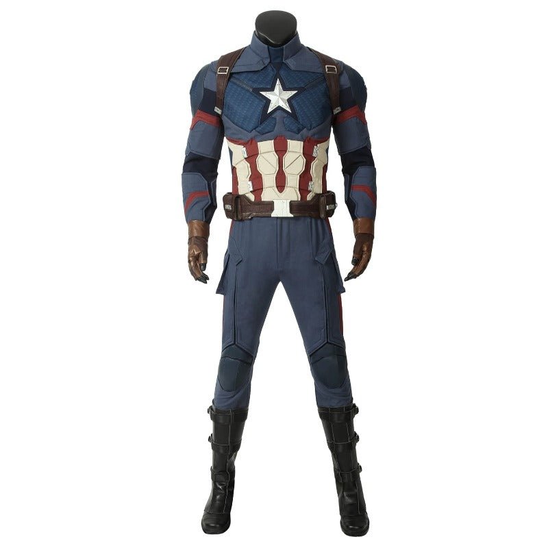 Fantasia de Cosplay Steven Rogers Capitão América - Uniforme de Herói para Halloween - Estrela Cosplay