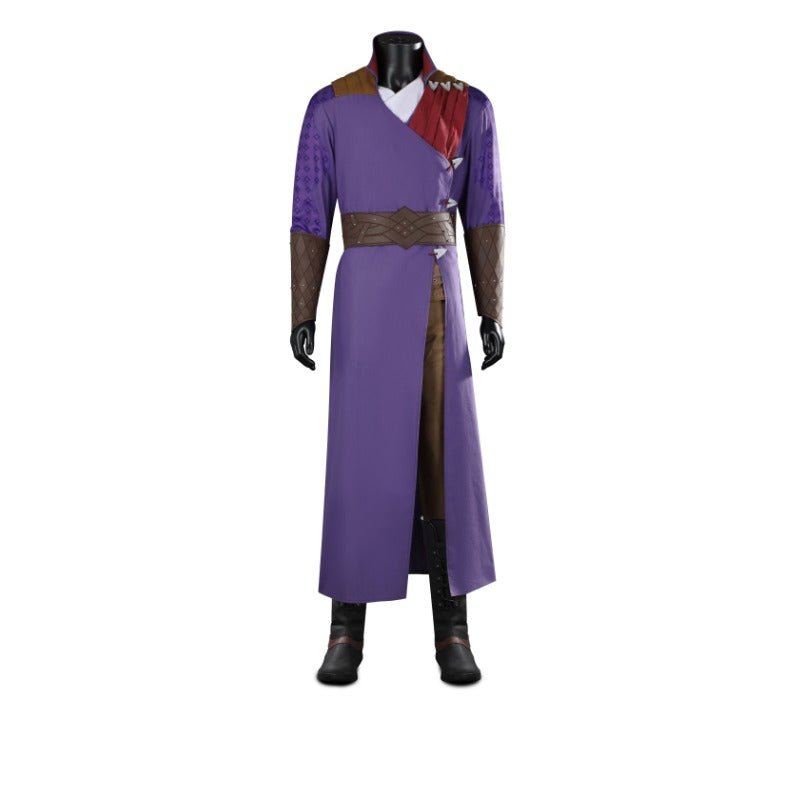 Fantasia de Gale Dekarios - Baldur's Gate Conjunto Completo Uniforme Roxo para Halloween - Estrela Cosplay