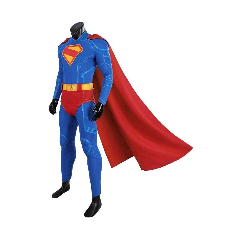 Fantasia de Cosplay Super-Herói Clark Kent - Macaquinho Azul com Capa Vermelha - Estrela Cosplay