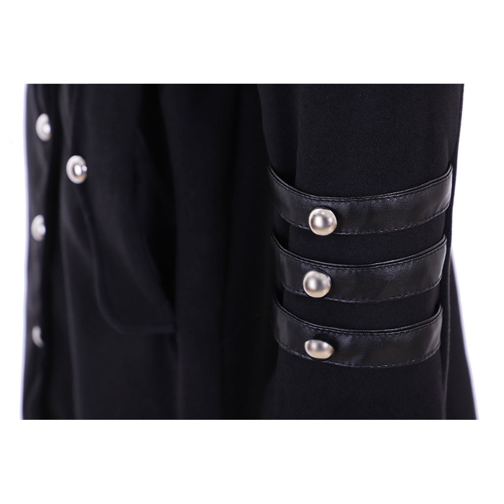 Cassaco Medieval de Sacerdote com Gola Alta e Frente Abotoada para Homens - Estrela Cosplay