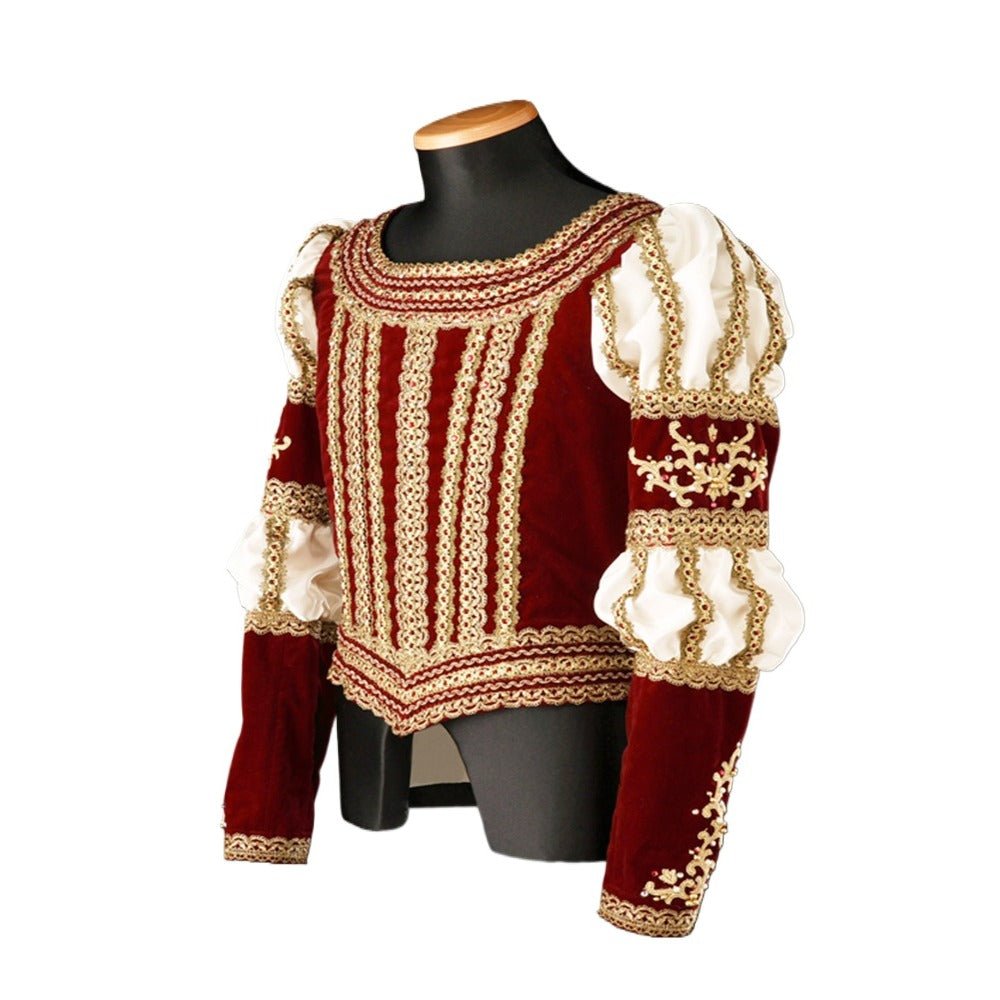 Traje de Cosplay Príncipe Tudor Elizabethano - Uniforme Renascentista para Ballet e Teatro | Série Medieval Estrela do Cosplay - Estrela Cosplay