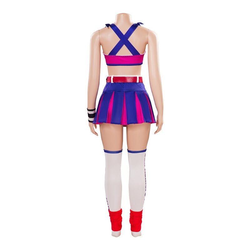 Fantasia Juliet Starling Cosplay - Conjunto Top e Saia de Lollipop Chainsaw para Mulheres e Meninas - Estrela Cosplay