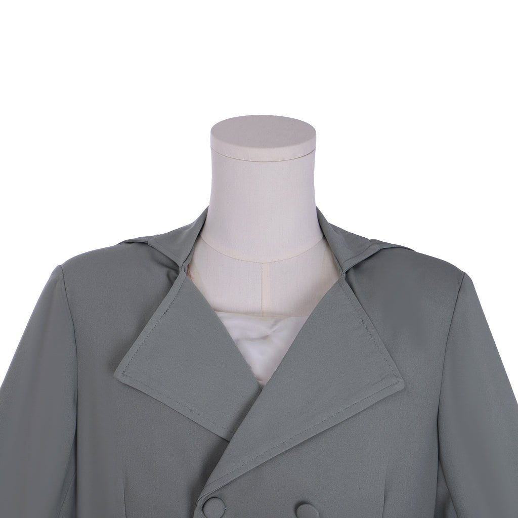 Casaco Vitoriano Regência Cintura Alta | Jaqueta Histórica para Homens com Frente em Jaspe | Costurado à Mão Série Medieval Estrela do Cosplay - Estrela Cosplay