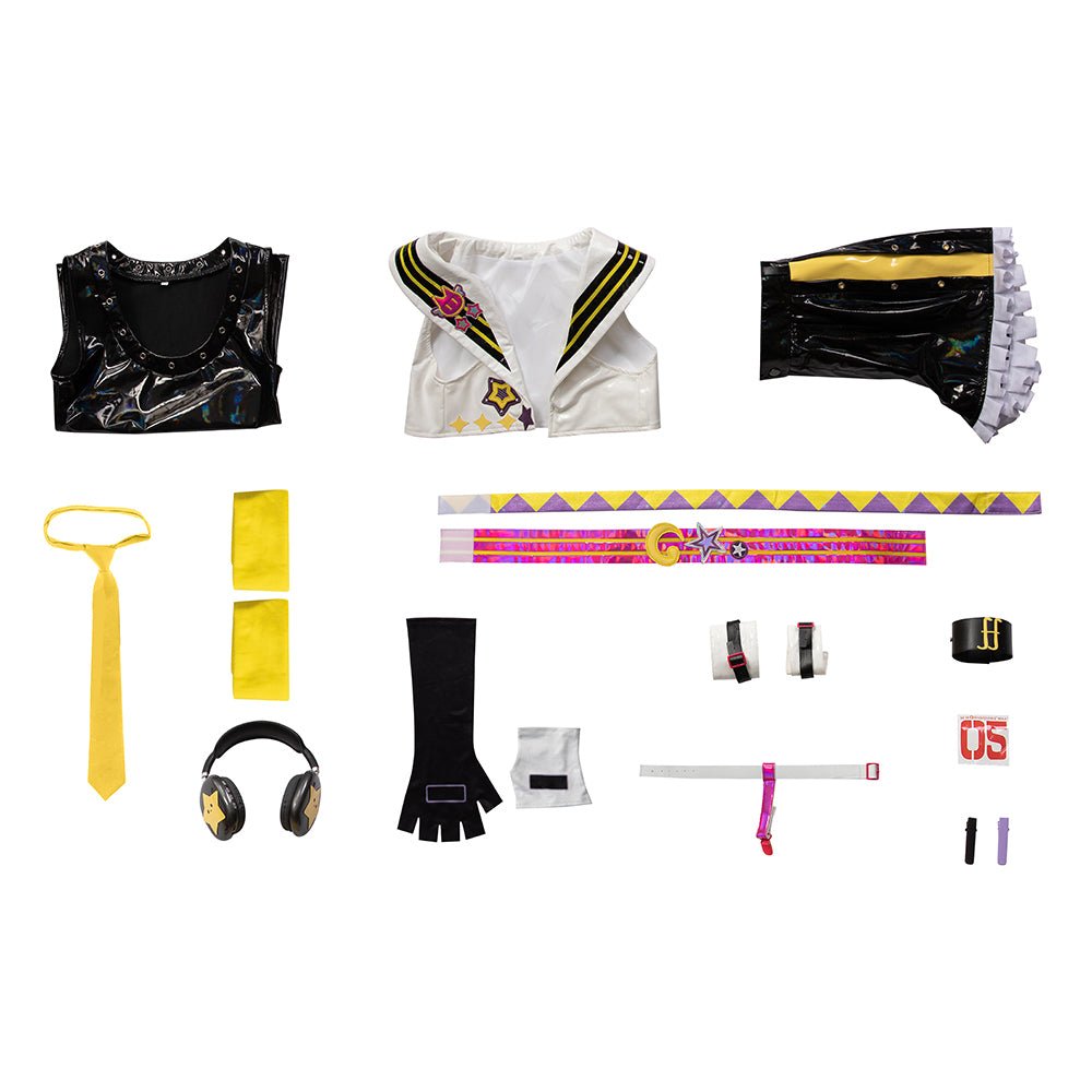 Fantasias Cosplay de Len e Rin do Muse Dash | Project Mirai Sekai Show Mágico Conjunto Completo - Estrela Cosplay