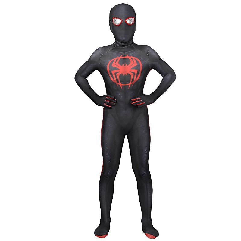 Fantasia de Criança Miles Morales Através do Aranhaverso – Traje de Super-Herói - Estrela Cosplay