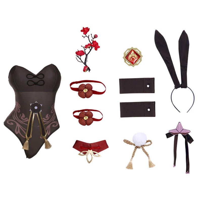 Fantasia de Coelhinha Hutao Genshin Impact - Conjunto Completo para Cosplay - Estrela Cosplay