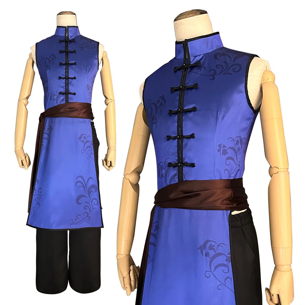 Traje de Cosplay Kaiser do Anime Blue Lock Traje Chinês Kung Fu Tang Peruca Rosa Rede Fibras Sintéticas Tamanho Ajustável Presente Festa - Estrela Cosplay