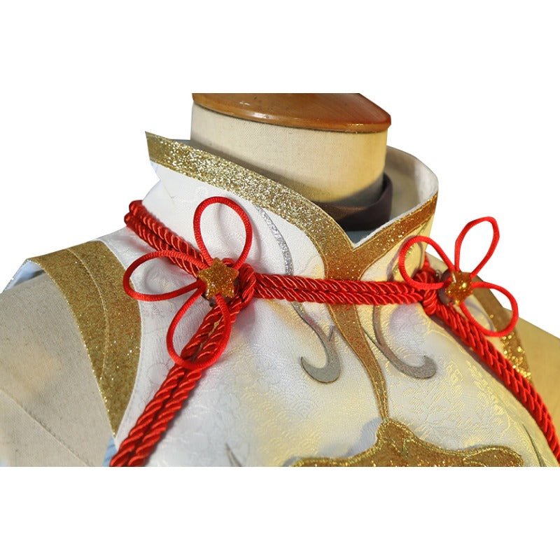 Fantasia de Shenhe de Genshin Impact - Conjunto Completo para Halloween e Roleplay - Estrela Cosplay